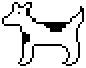 Susan Kare's pixel art dogcow icon